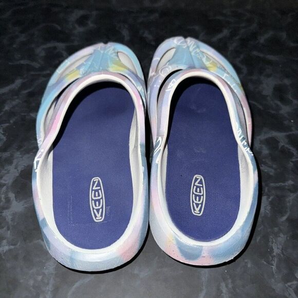 Keen Shanti Comfortable Slip On Clog Multi Blue Depths Pastel Women’s Size 5 - Picture 3 of 7